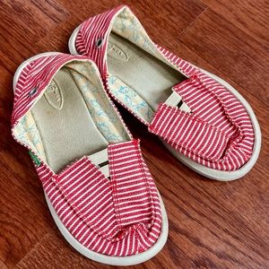 Sanuk Castaway Striped Slip Ons